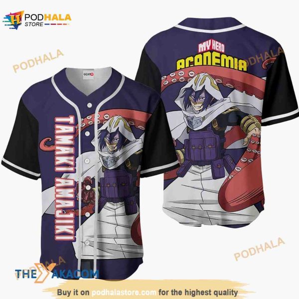 Tamaki Amajiki My Hero Academia Anime 3D Baseball Jersey Shirt