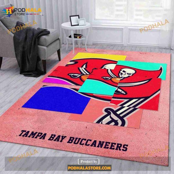 Tampa Bay Buccaneers NFL Rug Bedroom Rug Christmas Gift Us Decor