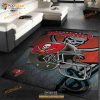 Tampa Bay Buccaneers NFL Team Logo Helmet Style Nice Gift Home Decor Rectangle Area Rug