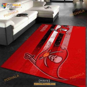 Tampa Bay Buccaneers NFL Team Logo Nice Gift Home Decor Rectangle Area Rug