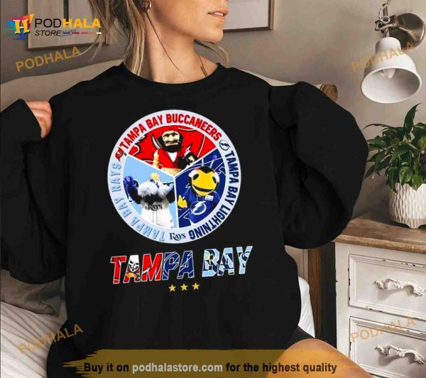 Tampa Bay Buccaneers Tampa Bay Rays Tampa Bay Lightning Mascot 2023 Shirt