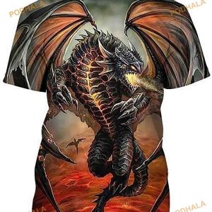 Tattoo And Dungeon Dragon 3D Shirt