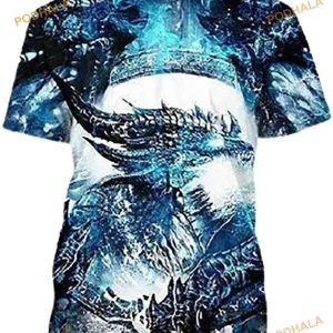 Tattoo And Dungeon Dragon 3D Shirt Unique Gifts On Halloween Anniversaries