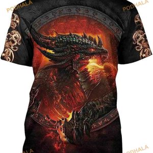 Tattoo And Dungeon Purple Dragon 3D Shirt Unisex Full Size