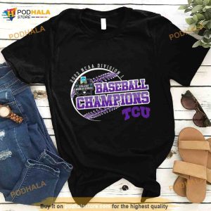 Tcu Horned Frogs 2023 Ncaa Division I Baseball Men's Champions Shirt 3