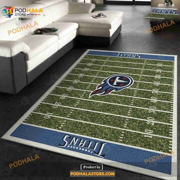 Tennessee Titans Imperial Homefield Rug NFL Area Rug, Kitchen Rug, Home Decor Floor Decor