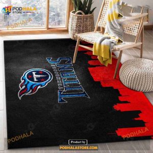 Tennessee Titans NFL Team Rug Bedroom Rug Home Decor Floor Decor