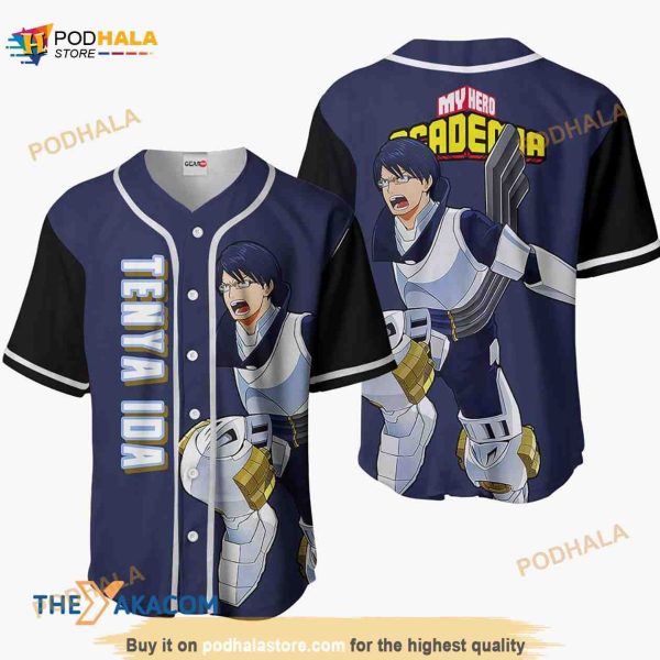 Tenya Ida My Hero Academia Anime 3D Baseball Jersey Shirt