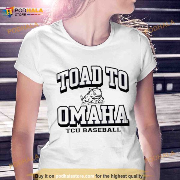 Texas Christian University Baseball 2023 College World Series Toad to Omaha T Shirt