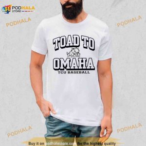 Texas Christian University Baseball 2023 College World Series Toad To Omaha T Shirt 2