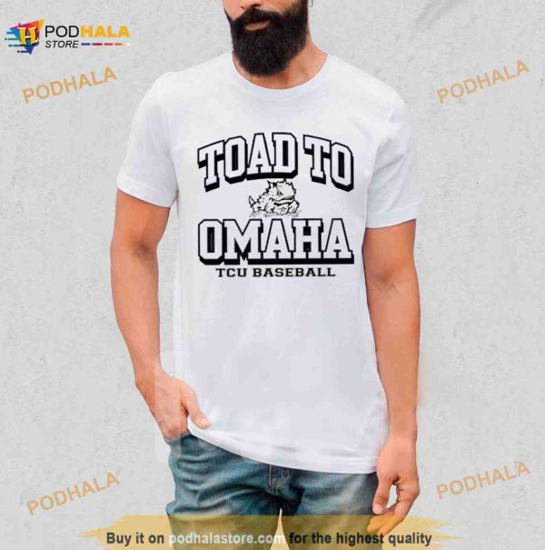 Texas Christian University Baseball 2023 College World Series Toad to Omaha T Shirt