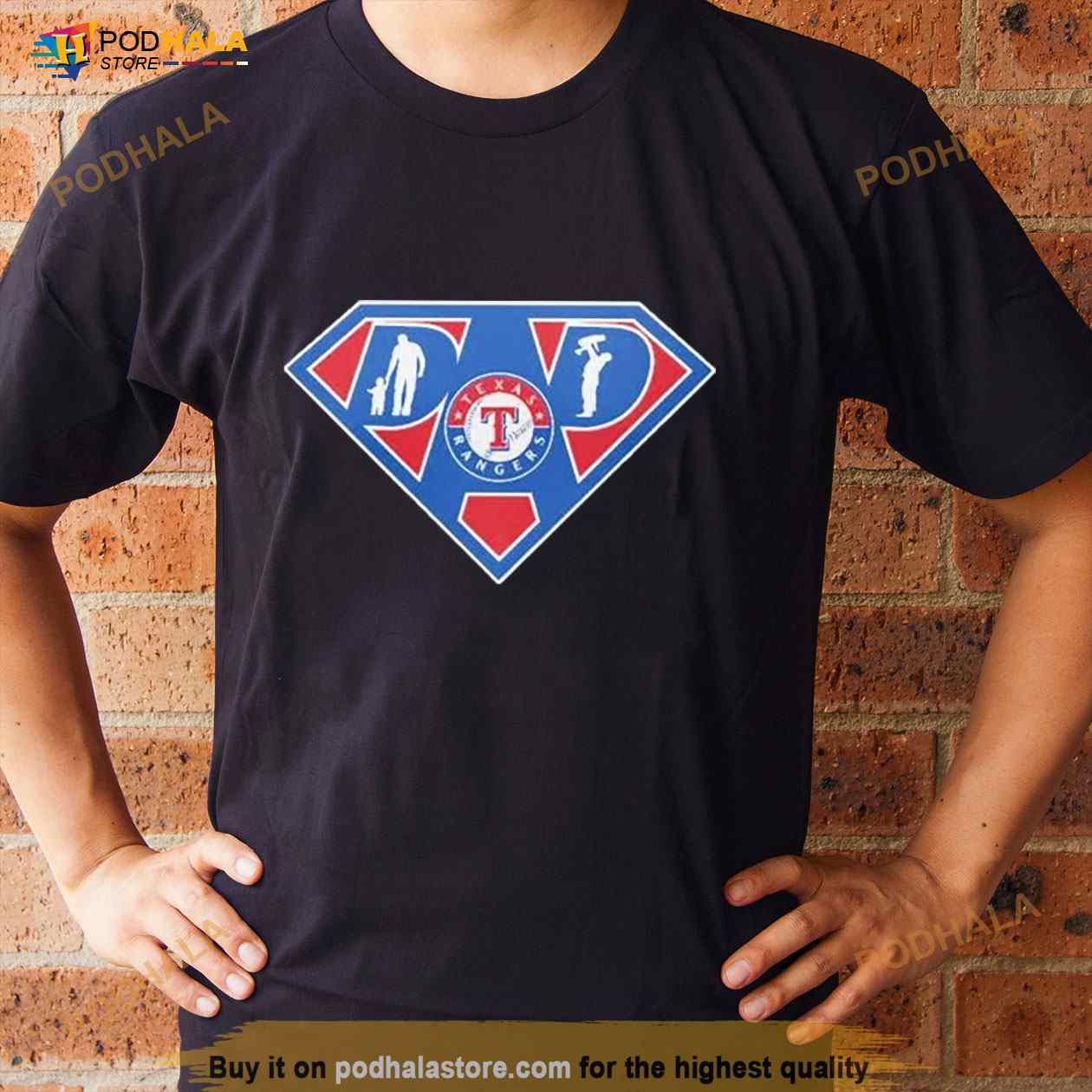 Texas Rangers Super Dad Shirt - Teespix - Store Fashion LLC