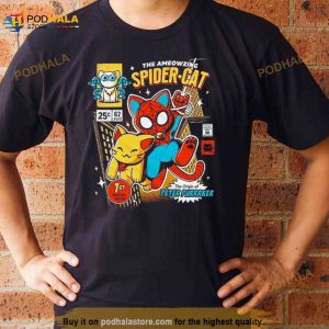 The Ameowzing Spider Cat The Peter Purrrker Spider Man Across The Spiderverse Fan Gifts T Shirt 3