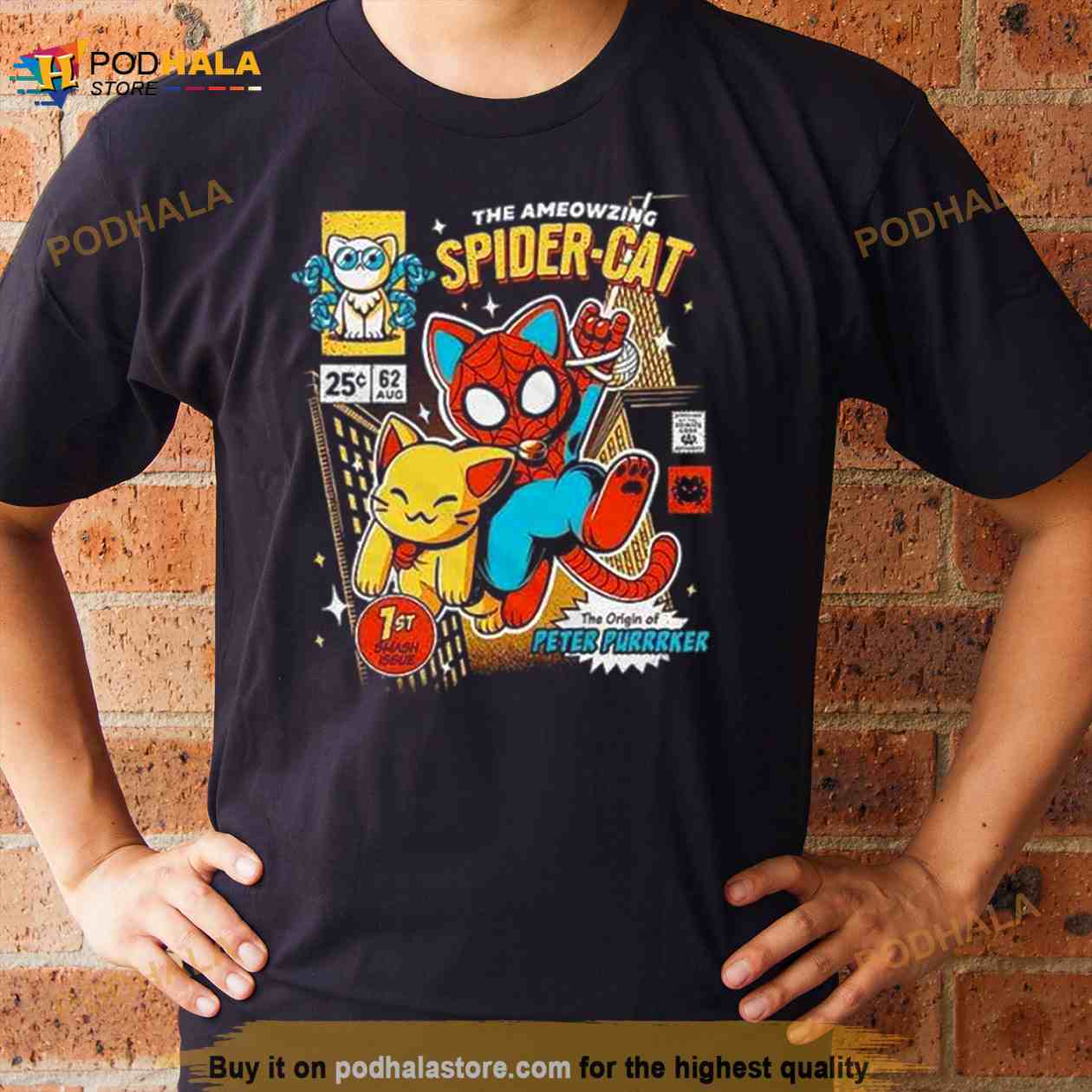 The Ameowzing Spider Cat The Peter Purrrker Spider Man Across The SpiderVerse Fan Gifts T Shirt The Ameowzing Spider Cat The Peter Purrrker Spider Man Across The SpiderVerse Fan Gifts T Shirt