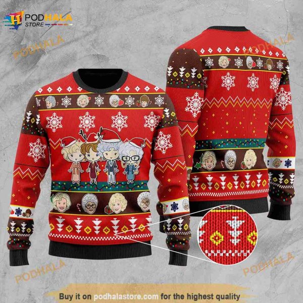 The Golden Girls Chibi Funny Golden Girls Ugly 3D Sweater