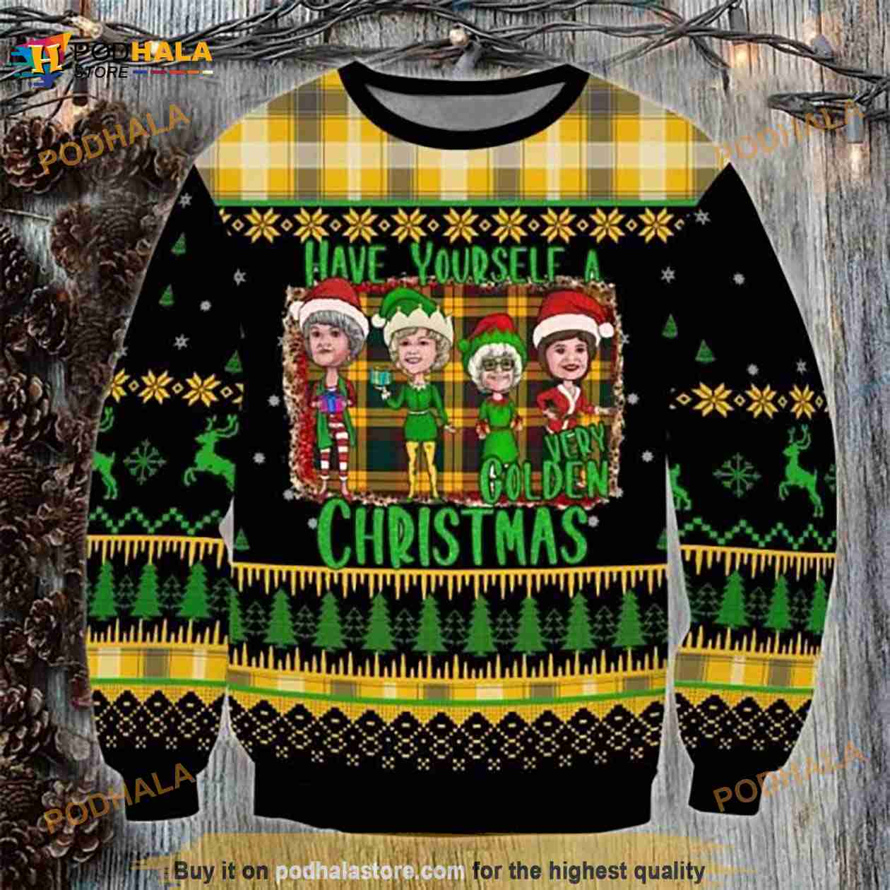 Women's Black Pittsburgh Steelers Light-Up V-Neck Ugly Sweater