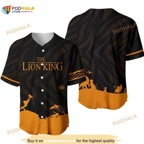 The Lion King Iconic Scene All Over Print 3D Baseball Jersey