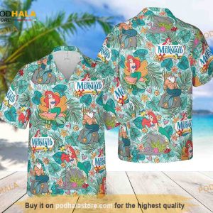 The Little Mermaid Hawaiian Shirt, The Little Mermaid Beach Aloha Shirt