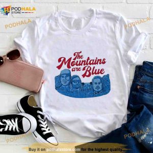 The Mountains Are Blue Mt. Rushmore 2023 T Shirt
