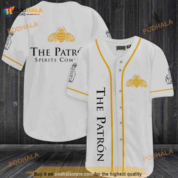 The Patron Whiskey 3D Baseball Jersey