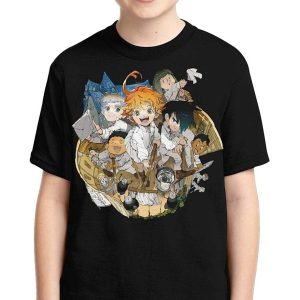 The Promised Neverland Boys Short-Sleeved 3D Anime, Anime Girl Tee