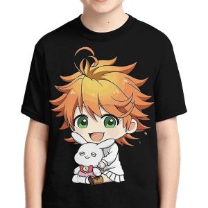 The Promised Neverland Printing Boys Short Sleeve 3D Anime Shirt