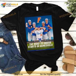 The Road To Omaha Starts In Gainesville Poster Shirt 2