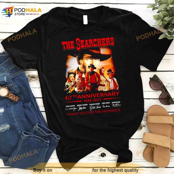 The Searchers 67th Anniversary 1956 2023 Thank You For The Memories Signatures Shirt