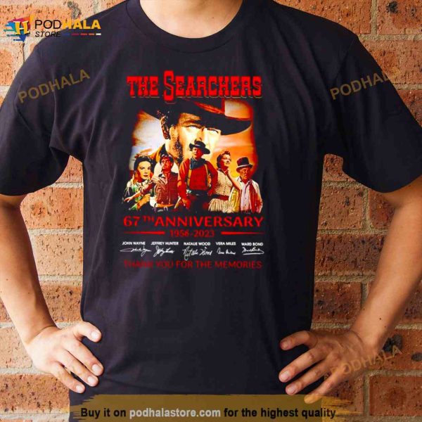 The Searchers 67th Anniversary 1956 2023 Thank You For The Memories Signatures Shirt