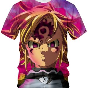The Seven Deadly Sins Cosplay Costume 3D Anime Shirt