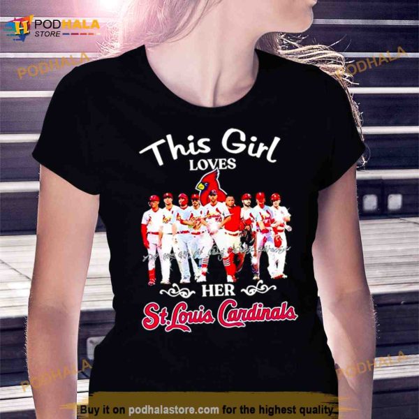 This Girl Loves Her St Louis Cardinals 2023 Signatures Shirt