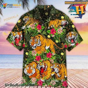 Tiger Tropical Aloha Hawaiian Shirt, Tiger Lovers Hawaii Shirt