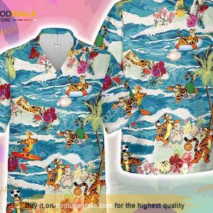 Tigger Hawaiian Shirt, Beach Summer Vacation Aloha Shirt