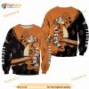 Tigger Orange Black Pattern Stripes Disney 3D Sweater
