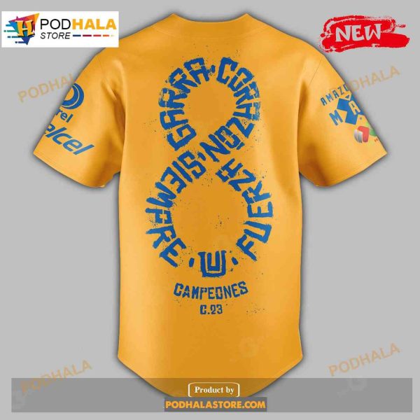 Tigres UANL Campeon Liga Champions Special Yellow Style Jersey