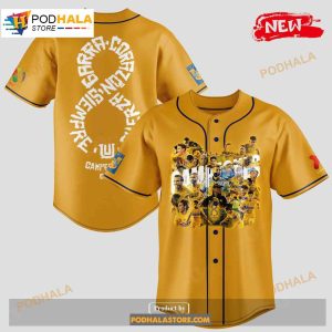 Tigres Uanl Campeon Liga Gift For Sports Lovers Yellow Jersey 2