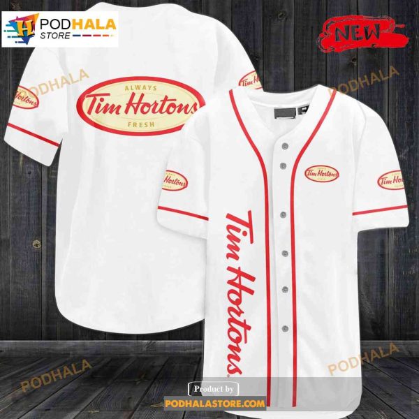 Tim Hortons Always Fresh Baseball Jersey