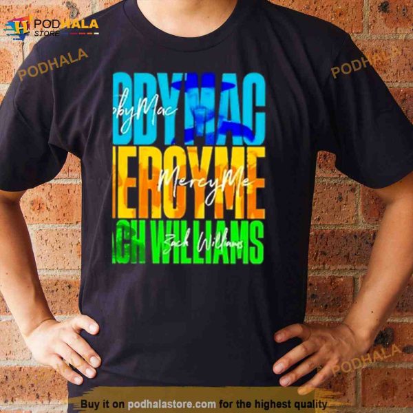 TobyMac MercyMe and Zach Williams 2023 Tour Shirt