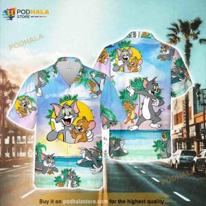 Tom And Jerry Funny Hawaiian Shirt, Tom And Jerry Movie Funny Hawaiian Shirt