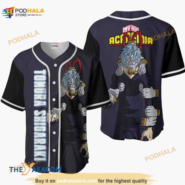 Tomura Shigaraki My Hero Academia Anime 3D Baseball Jersey Shirt
