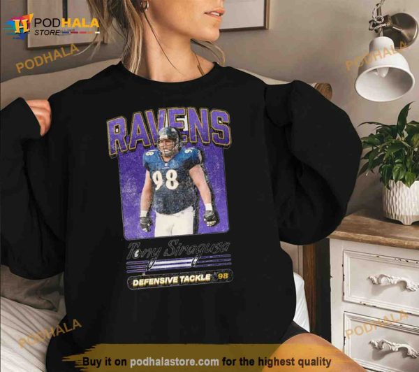 Tony Siragusa Sportr Art Ravens Football Shirt