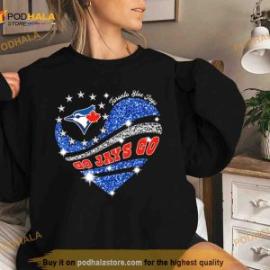 Toronto Blue Jays Go Jays Go Heart Diamond Shirt 2