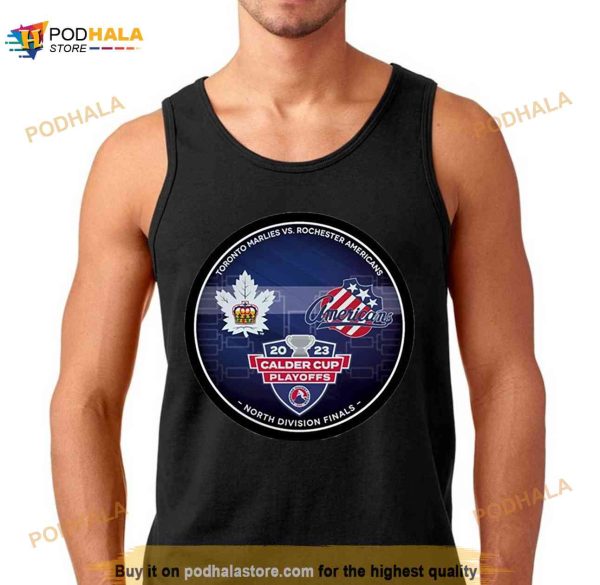 Toronto Marlies vs Rochester Americans 2023 Calder Cup Playoffs Dueling Souvenir Puck Shirt