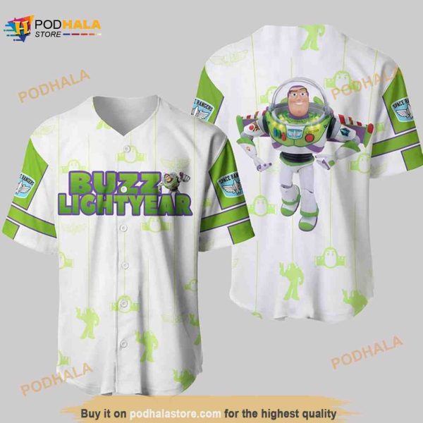 Toy Story Buzz Lightyear Pinstripe Unisex 3D Baseball Jersey