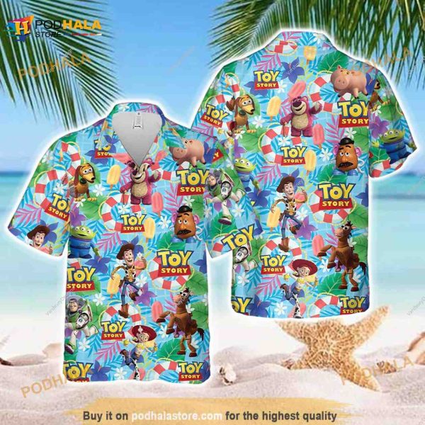Toy Story Hawaiian Shirt, Woody Buzz Lightyear Hawaii Shirt