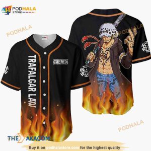 Trafalgar Law Anime 3D Baseball Jersey Shirt