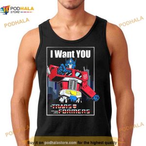Transformers Optimus Prime I Want You Retro Poster Shirt