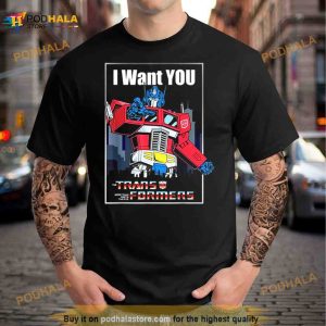 Transformers Optimus Prime I Want You Retro Poster Shirt 2