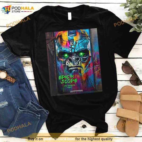 Transformers Rise Of The Beasts Optimus Primal Colorful Poster Fan Gifts T Shirt