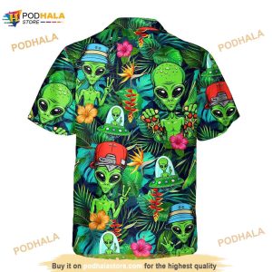 Tropical Alien Hawaiian Shirt For Men Women Tropical Summer Beach Aloha Gift 3